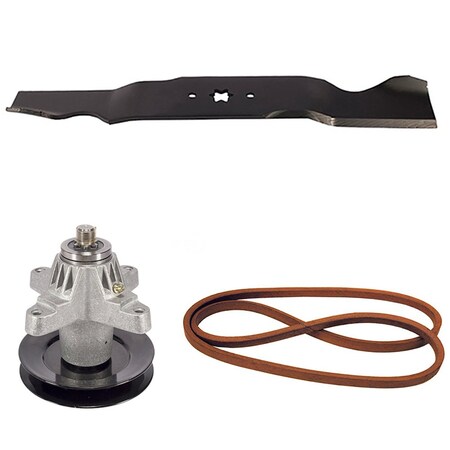 Aic Replacement Parts Fits Husqvarna/Poulan 54 STD Blade Spindle Belt Kit GTH2654 LGT2654 YTH2654 11661-BLADESPINDLE